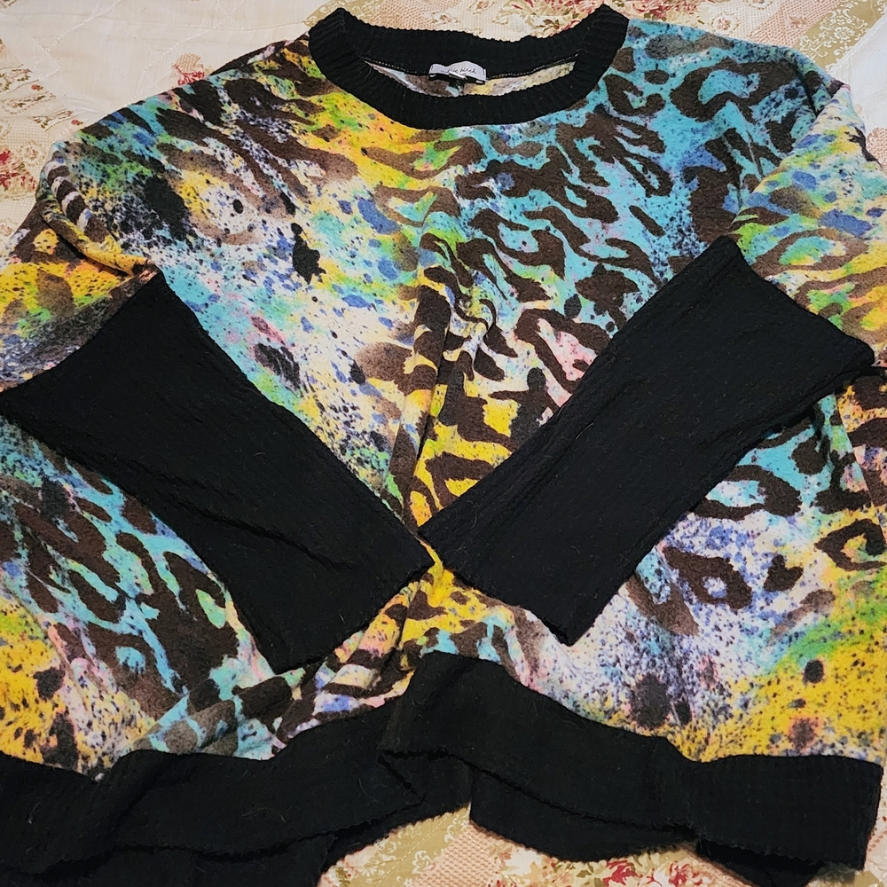 White Birch Multicolor Animal Print Top